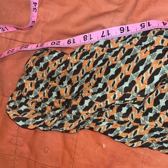 Urban Outfitters Womens Patterned Pants Small Orange & Black - Picture 9 of 11
